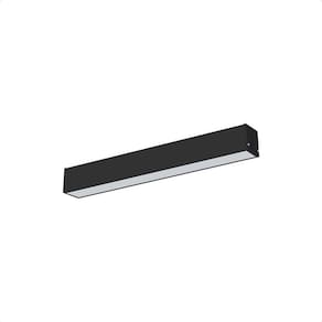 Luminária Sobrepor Taschibra Vetor Led 17W 56cm Bivolt Preta 4000K Luz Neutra