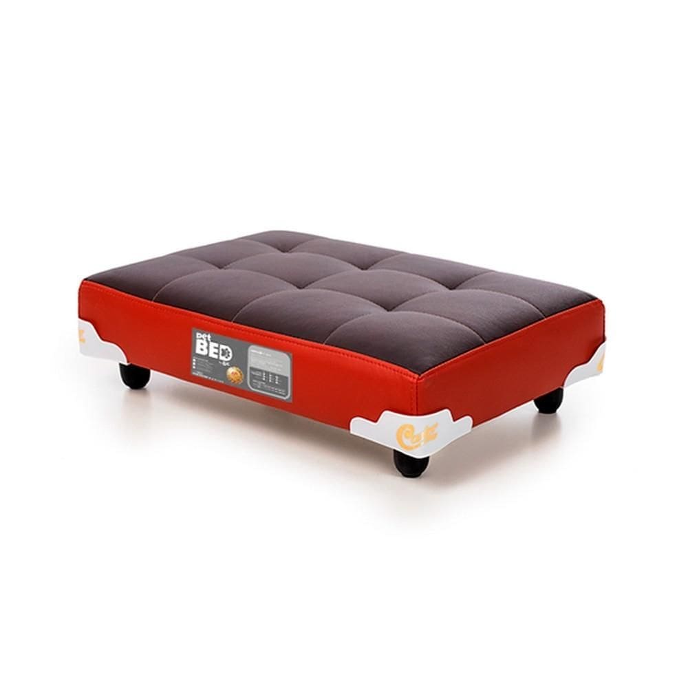 Cama Pet Bed Marrom/Vermelho 60x40x12cm
