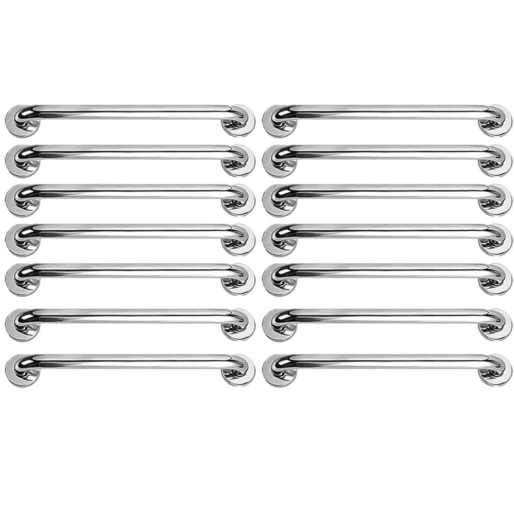 Barra Alça Apoio 50Cm Aço Inox 14 Uni Idoso Gestante Cadeirante Idoso Acessibilidade PCD Banheiro Box Escada