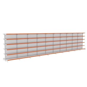 Kit 10 Módulos De Gôndolas Centro 1,70 Fit40 Amapá Expositor Branco