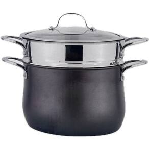 Espagueteira Com Cesto Coador Cookduo 2 Peças Aço Inox - 8l