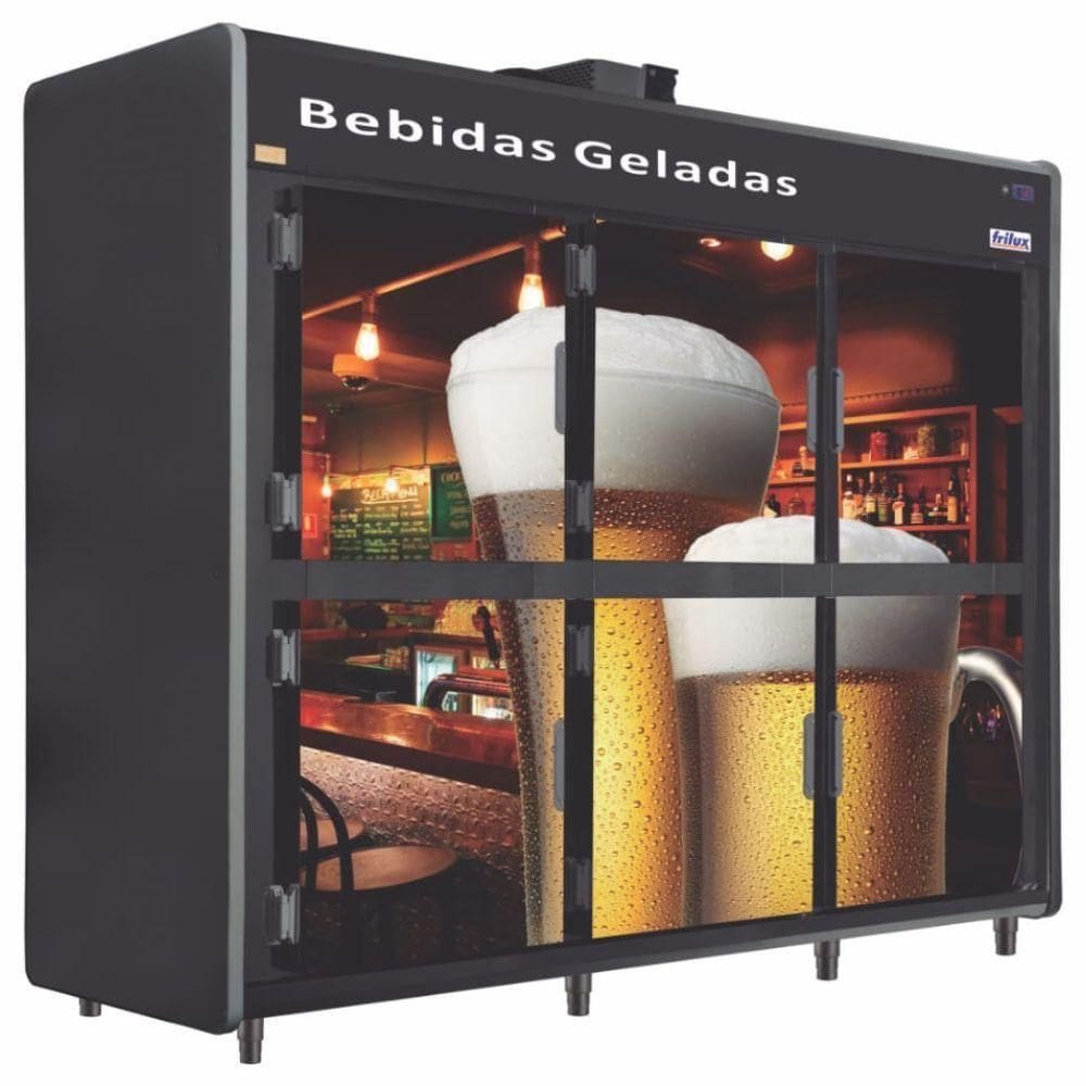 Mini Câmara Para Bebidas Porta Adesivada Rf059 Plus Frilux Mini Câmara Preta 220v