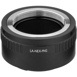 Anel Adaptador Vello LA-NEX-M42 (Lente rosca M42 em câmera Sony E)