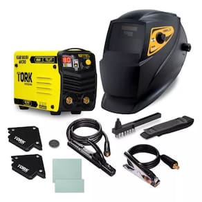 Super Combo Máquina De Solda 2 Esquadros + Máscara Automática