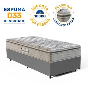 Cama Box com Colchão de Espuma D33 Probel Guarda-Costas ProEvidence Plus Solteiro King 96cm