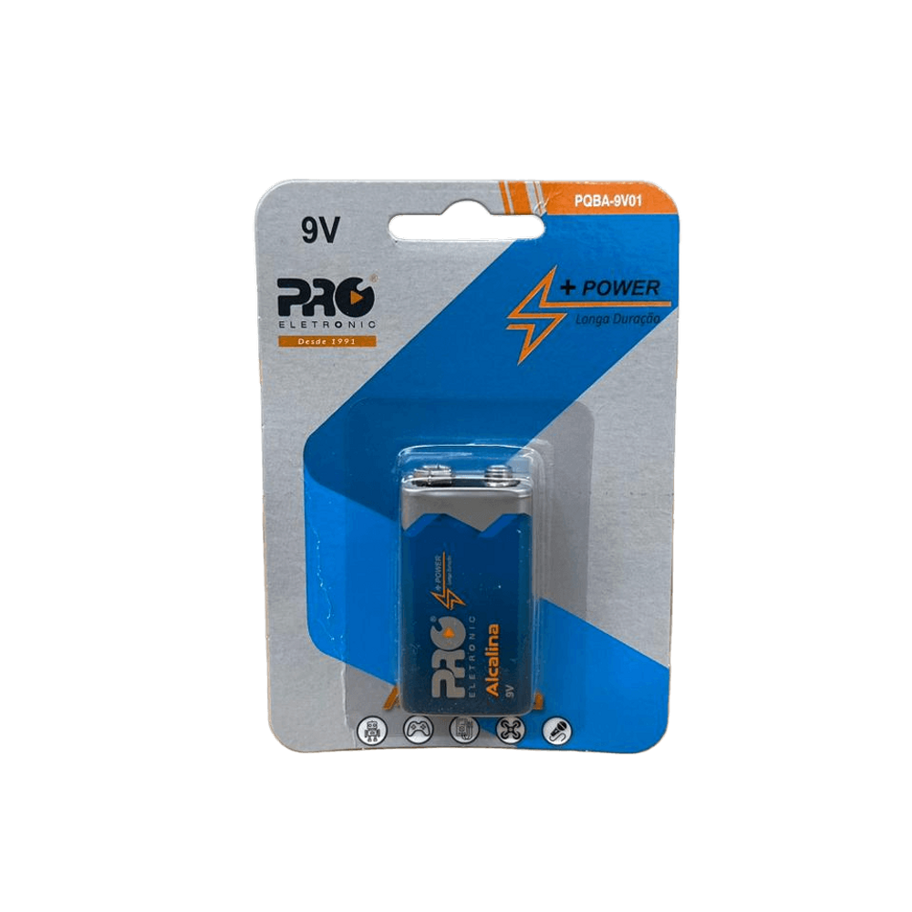 Bateria 9V (6LR61) blister 1 unidade