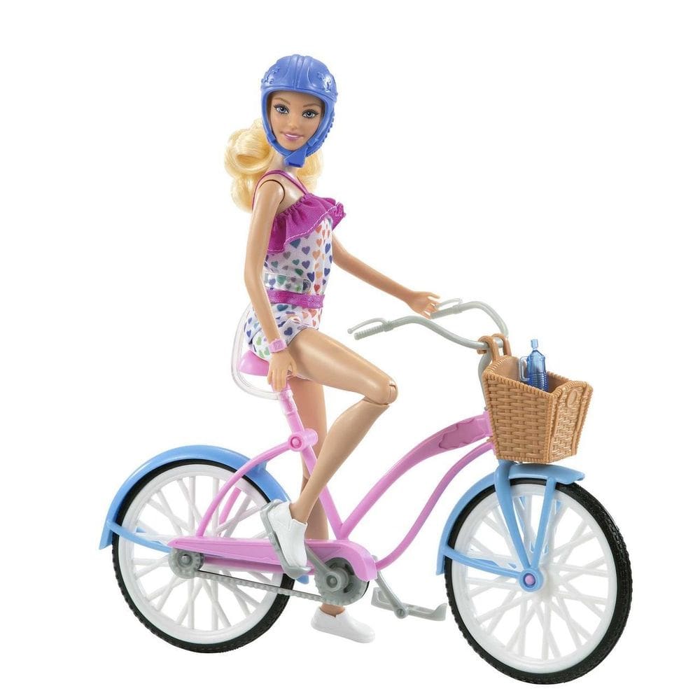 Boneca Barbie Ciclista Com Bicicleta