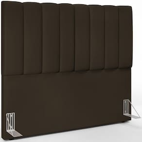 Cabeceira Cama Box Casal 140 Cm Dália W01 Suede Marrom