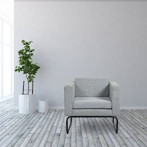 Poltrona para Sala de Estar Dallas 75cm X 70cm X 70cm Cinza