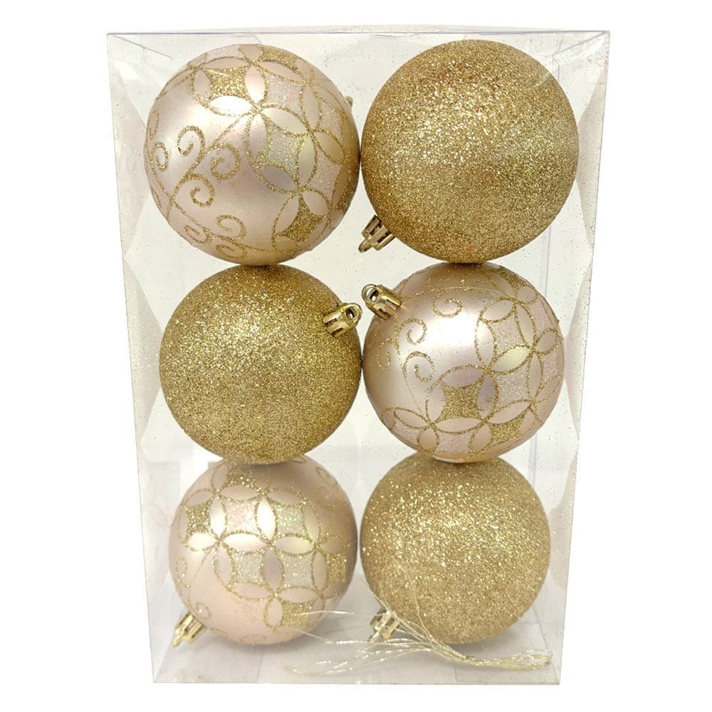 Tubo Bola Natal Relevo 8cm c6 CV244459 Cazza Dr