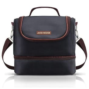 Bolsa Térmica Com 2 Compartimentos For Men Jacki Design Preto/marrom