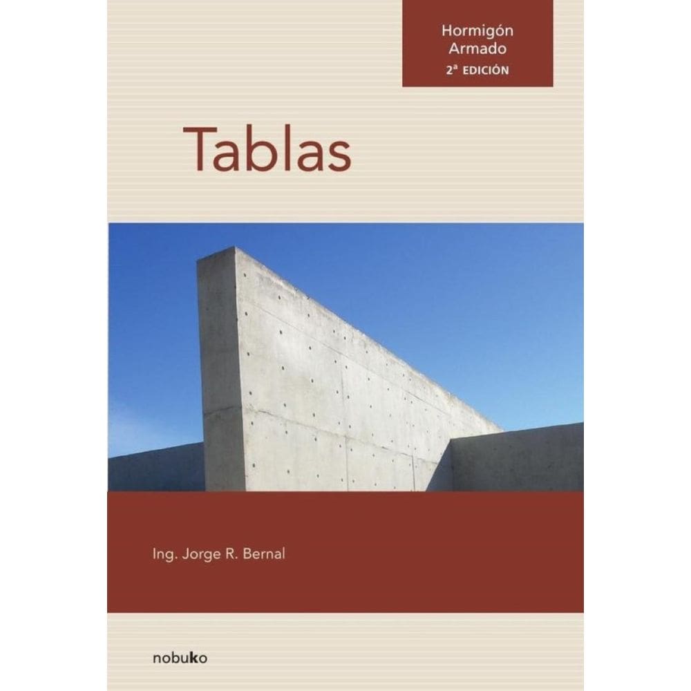 Hormigón armado: Tablas - Espanhol
