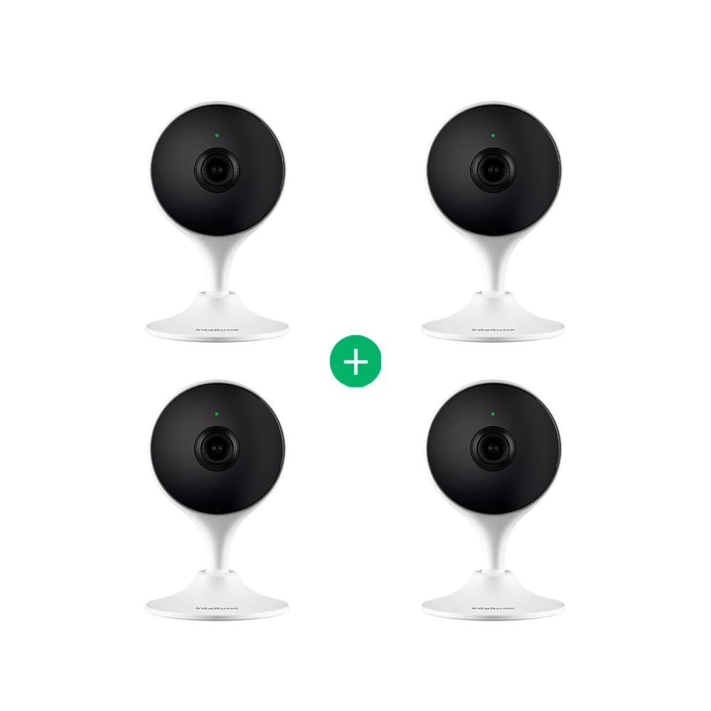 Kit Câmera de Vídeo Wi-fi Intelbras IM3 C - 4 unidades