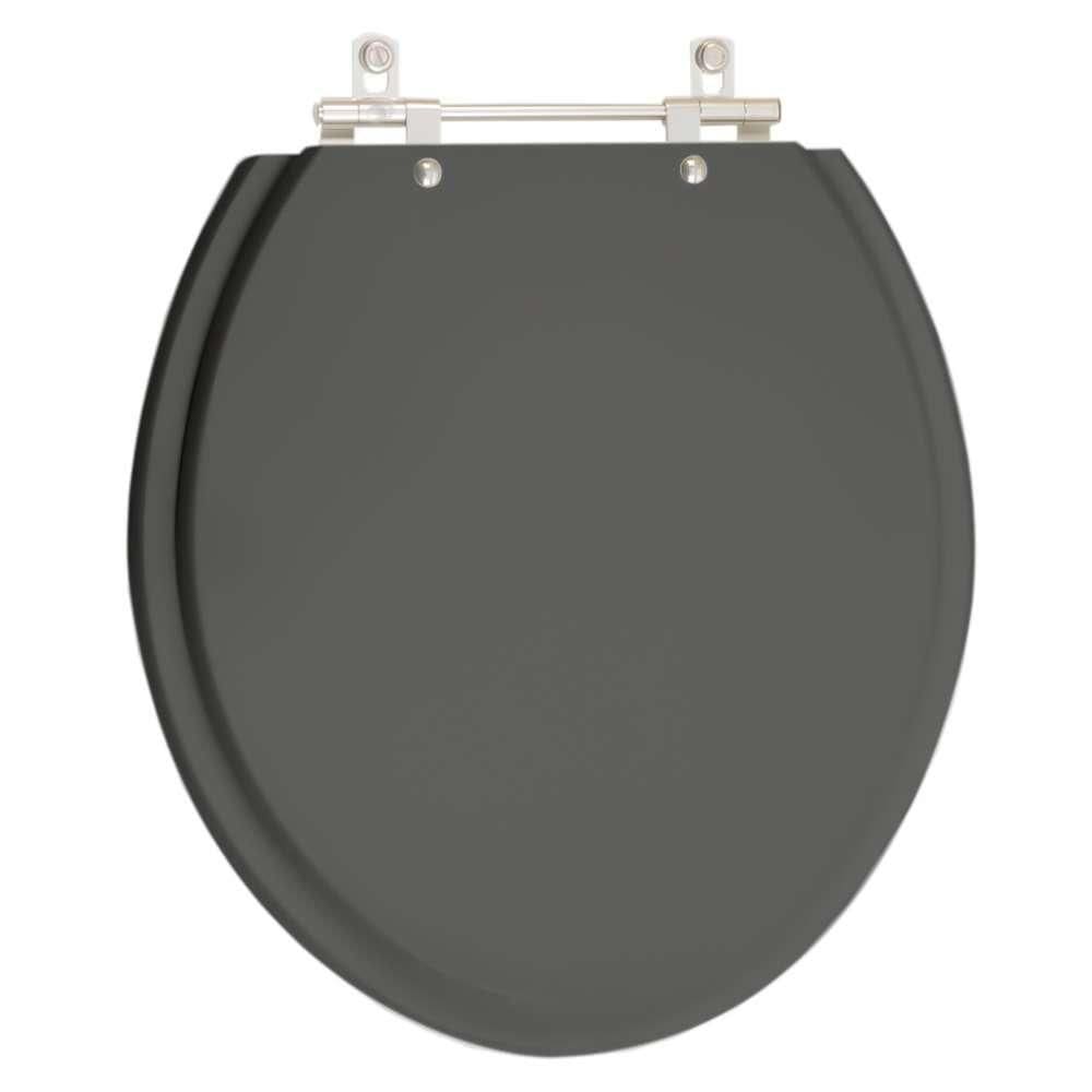 Assento Sanitário Convencional / Oval Cinza Quartzo (Cinza Escuro) para vaso Ideal Standard