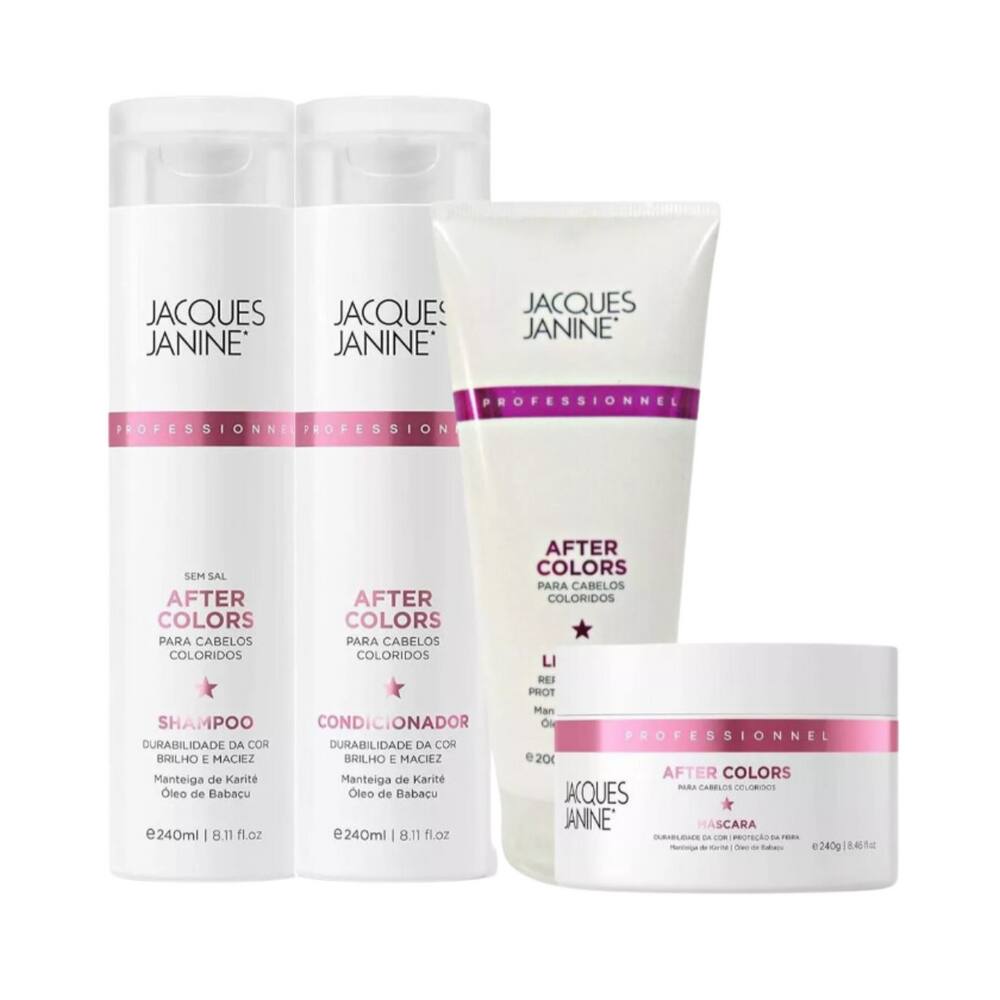Kit Jacques Janinen After Colors Sh+Cond+Más 240ml+Leave-in 200ml