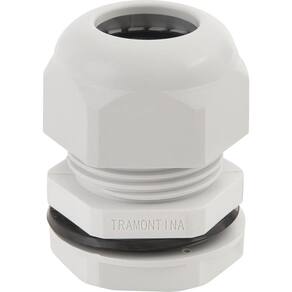 Conector Prensa-cabo 1.1-2 Polegada Tramontina Em Termoplástico Cinza Com Bucha