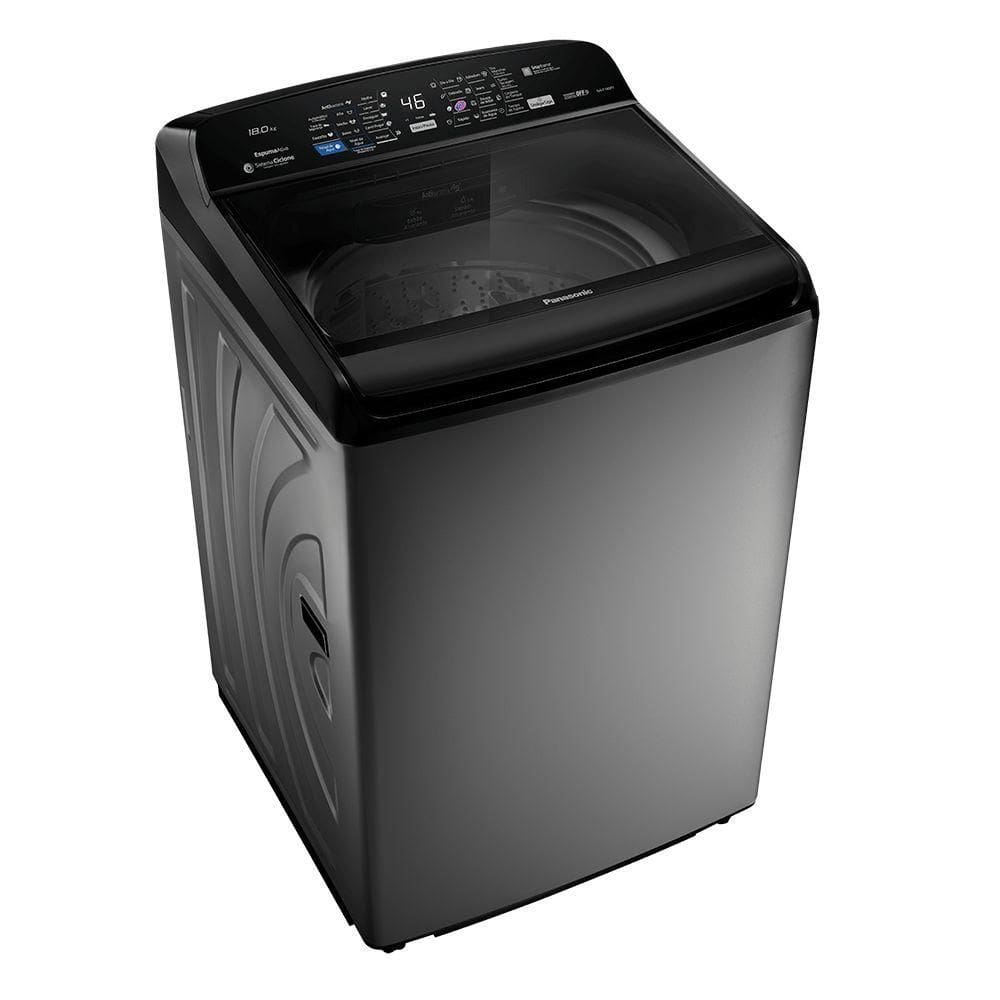 Máquina de Lavar Panasonic Antibacteria Ag 18kg Titânio - NA-F180P7T 110V