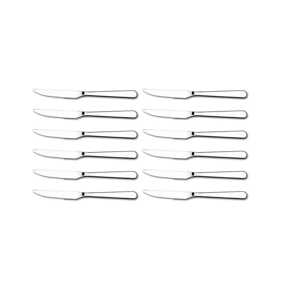 Jogo De Faca P/ Churrasco Gourmet Inox Brinox Kit 12 Peças