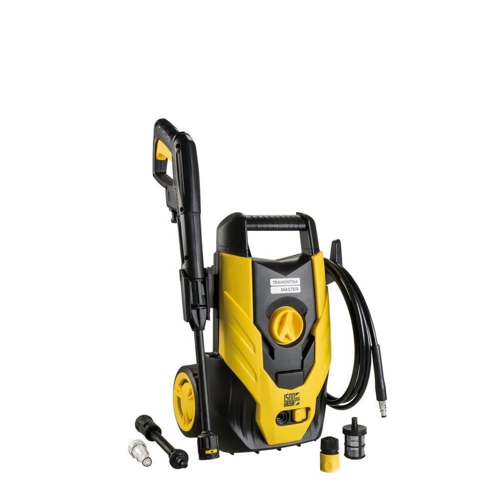 Lavadora De Alta Pressão 1200 W Com Mangueira Alta Pressão 3 M Jato Regulavel 1500 Psi 127V