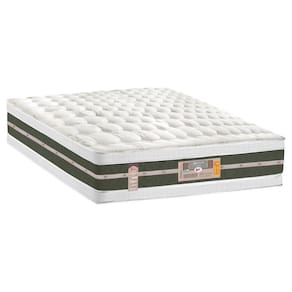 Colchão Casal p/ Hotelaria Bonnel Silver Star Air Double Face Euro Pillow (138x188x34) - Castor