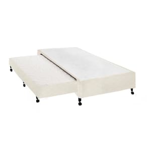 Cama Box Base c/ Auxiliar Solteiro Poli Tecido Clean (88x188x27) - Castor