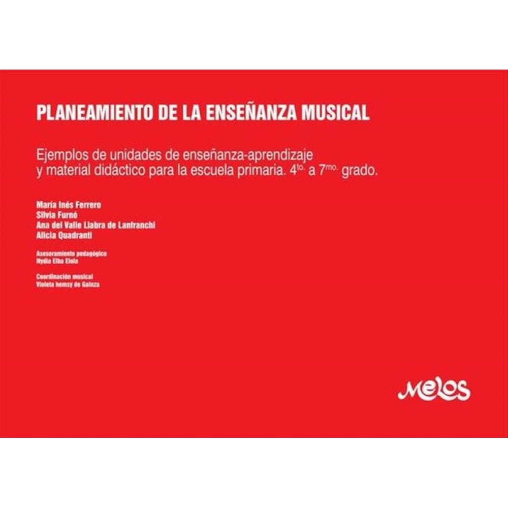 BA13319 - Planeamiento de la enseñanza musical 4to a 7mo - Espanhol