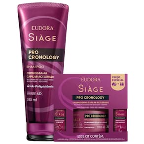 Kit Eudora Siàge Pro Cronology Shampoo 250ml + Cronograma Capilar