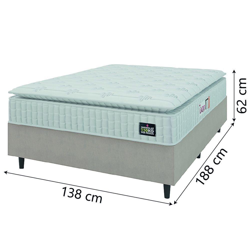 Cama Box Casal Colchão Espuma D45 | Casas Bahia