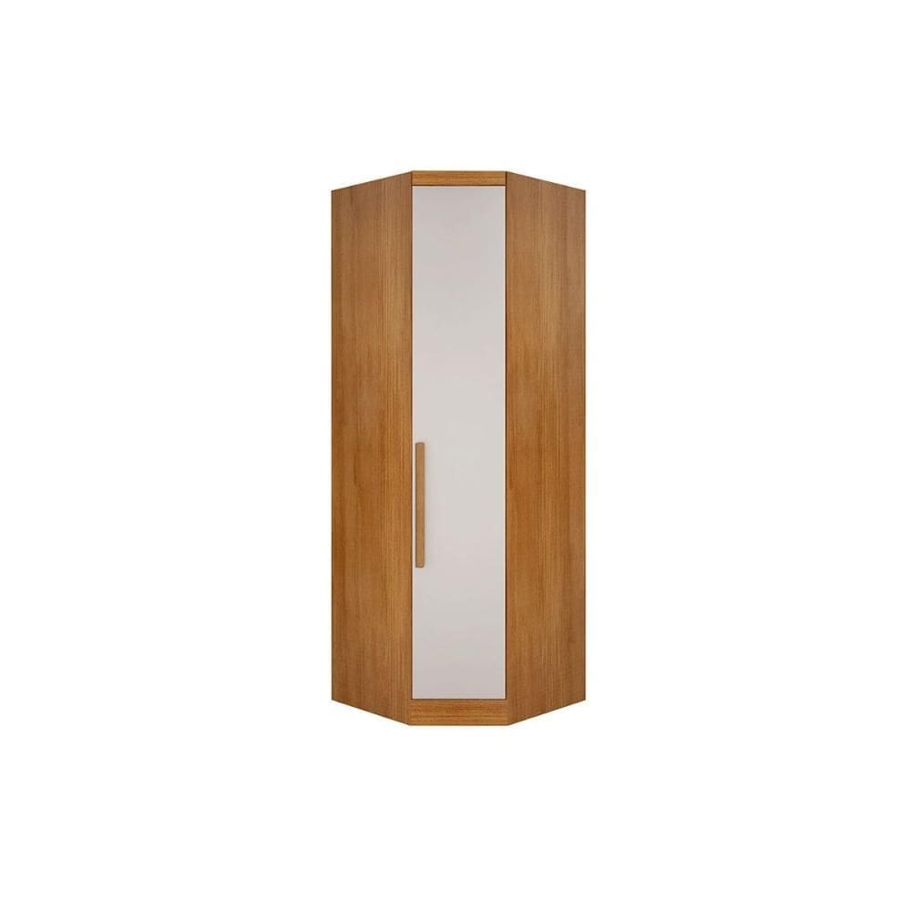 Modulado de Quarto Closet de Canto Oblíquo Rizon/Linea c/ 1 Porta Freijo Cumaru Fendi - Novo Horizonte