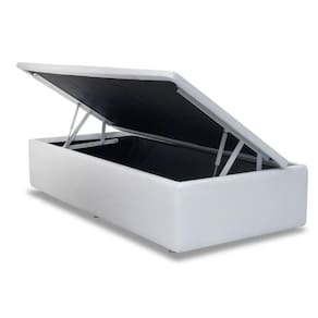Cama Box Baú Solteiro Universal Courano White (88x188x39) - Ortobom