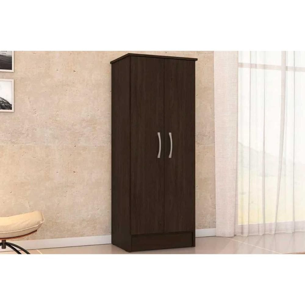 Armário Multiuso Sala Viena c/ 2 Portas Ébano Touch - Demóbile