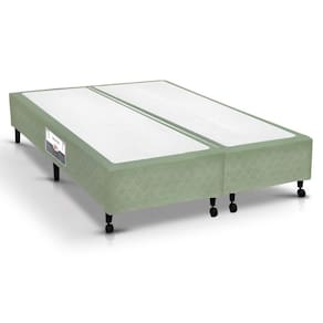 Cama Box Base Queen Poli Tecido Green (158x198x27) - Castor