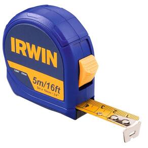 Trena Manual Com Trava Standard 5 Metros 16ft x 3/4" IW13947 Irwin - Unica Unico