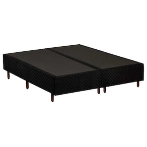 Cama Box Base Universal Queen Rústico Black (158x198x25) - Polar