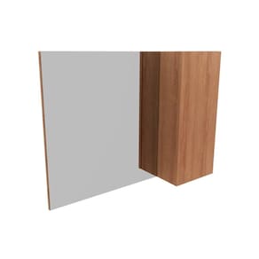 Armário de Banheiro c/ Espelho BN3602 1 Porta 80cm Amêndoa - Tecno Mobili