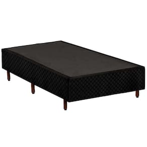 Cama Box Base Universal Solteiro Rústico Black (88x188x25) - Polar