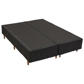 Cama Box Base Universal Queen Bordado Black (158x198x20) - Polar