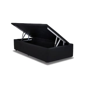 Cama Box Baú Solteiro Universal Courano Black (88x188x39) - Ortobom