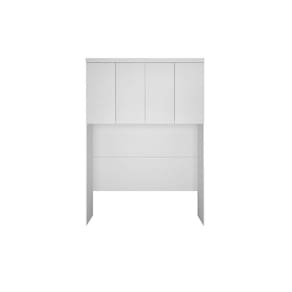 Modulado de Quarto Armário Ponte Aéreo Casal/Queen 167cm Rizon/Linea c/ 4 Portas Branco - Novo Horizonte