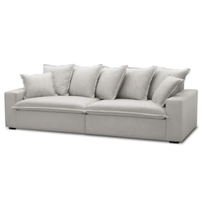 Sofá 3 Lugares Para Sala Living 220cm Dalton L08 Linho Mescla - Mpozenato