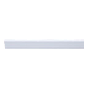 Kit com 10 Barras Rodameio de Poliestireno 3,7cm X 15mm Liso 24m Branco