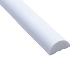 Kit com 20 Barras Rodameio de Poliestireno 2,5cm X 13mm Liso 48m Branco