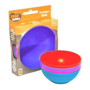 Kit Prato Bowl Com 4Uni. - 300Ml - 9326, Sana Babies