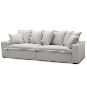 Sofá 4 Lugares Sala Living 280cm Dalton L08 Linho Mescla     - Mpozenato
