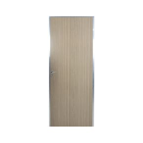 Kit Porta de Madeira Lisa 212x85cm com Batente de Alumínio 3,6cm Ecomadeiral MGM Carvalho Alpha