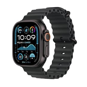 Apple Watch Ultra 2 GPS + Cellular • Caixa preta de titânio de 49 mm • Pulseira Oceano preta
