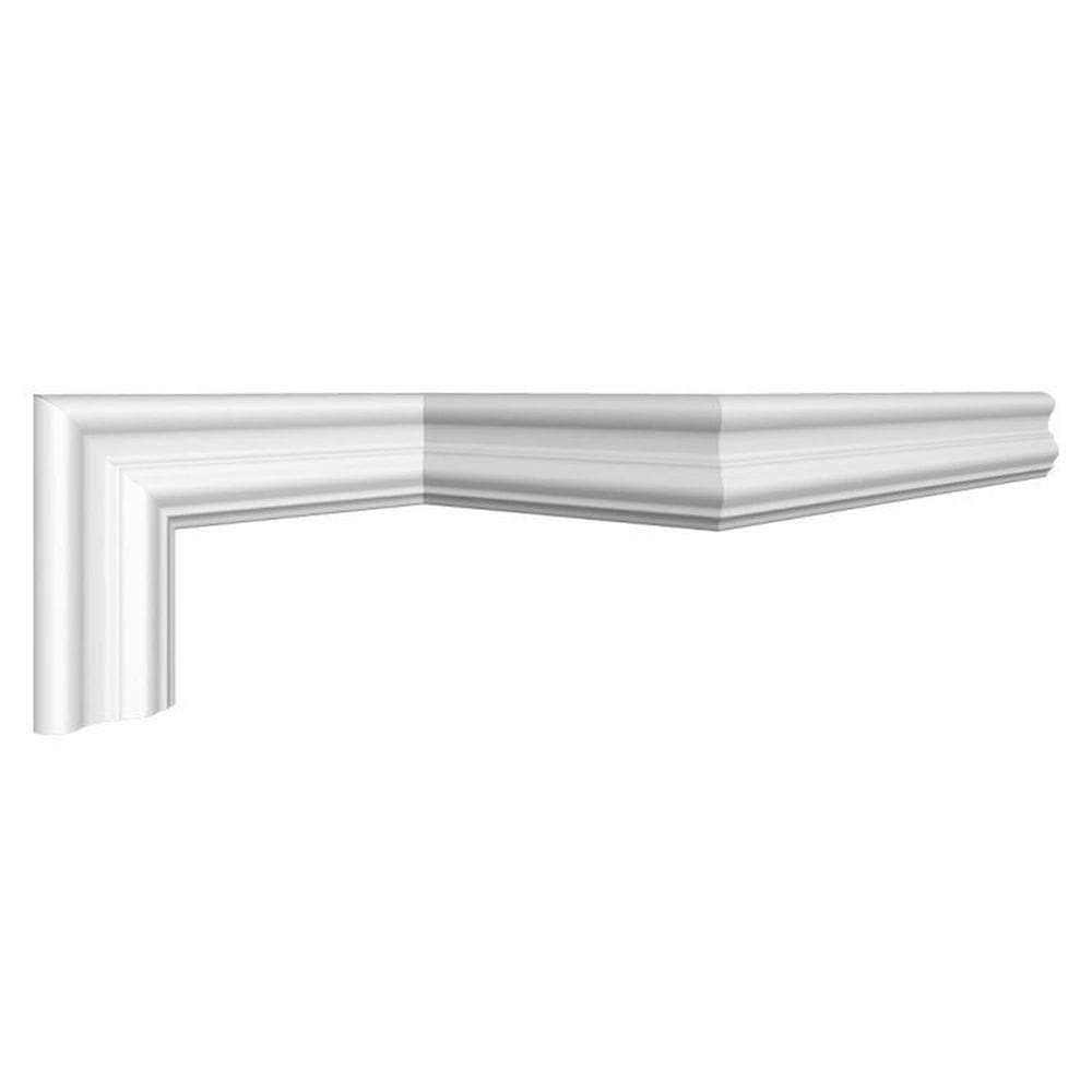 Kit com 10 Barras Roda Meio I60 Perfil de Poliestireno Homestar 20m Branco