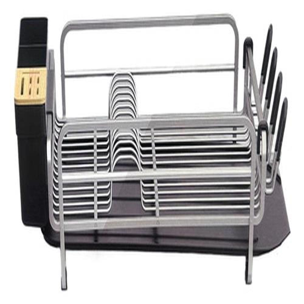 Escorredor De Louça Aluminio Completo 12 Pratos 53x35x17cm