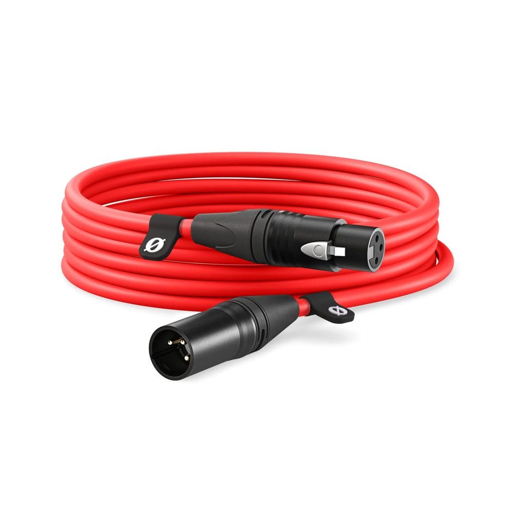 Cabo XLR Rode XLR-6 Premium 6m para microfones (vermelho)