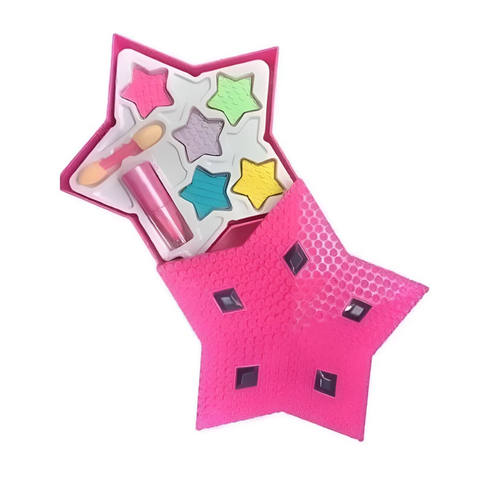Brinquedo Kit Beleza Maquiagem Para Boneca Infantil Estrela